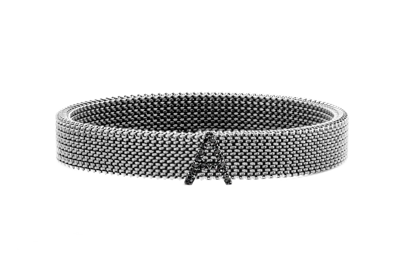 <b>LETTERE </b><br> Bracciale Lettera in oro e diamanti