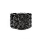 <b>Iconic Edge </b><br>Anello Bold con pavé di zirconi
